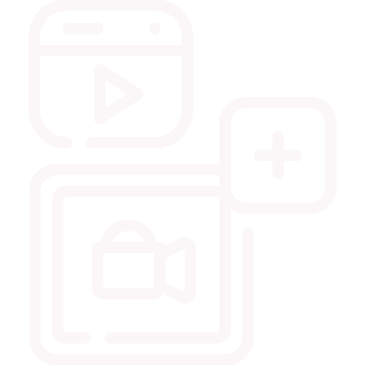 add_3368080 copieBlanc Icône représentant un symbole photo et un autre vidéo avec un signe +