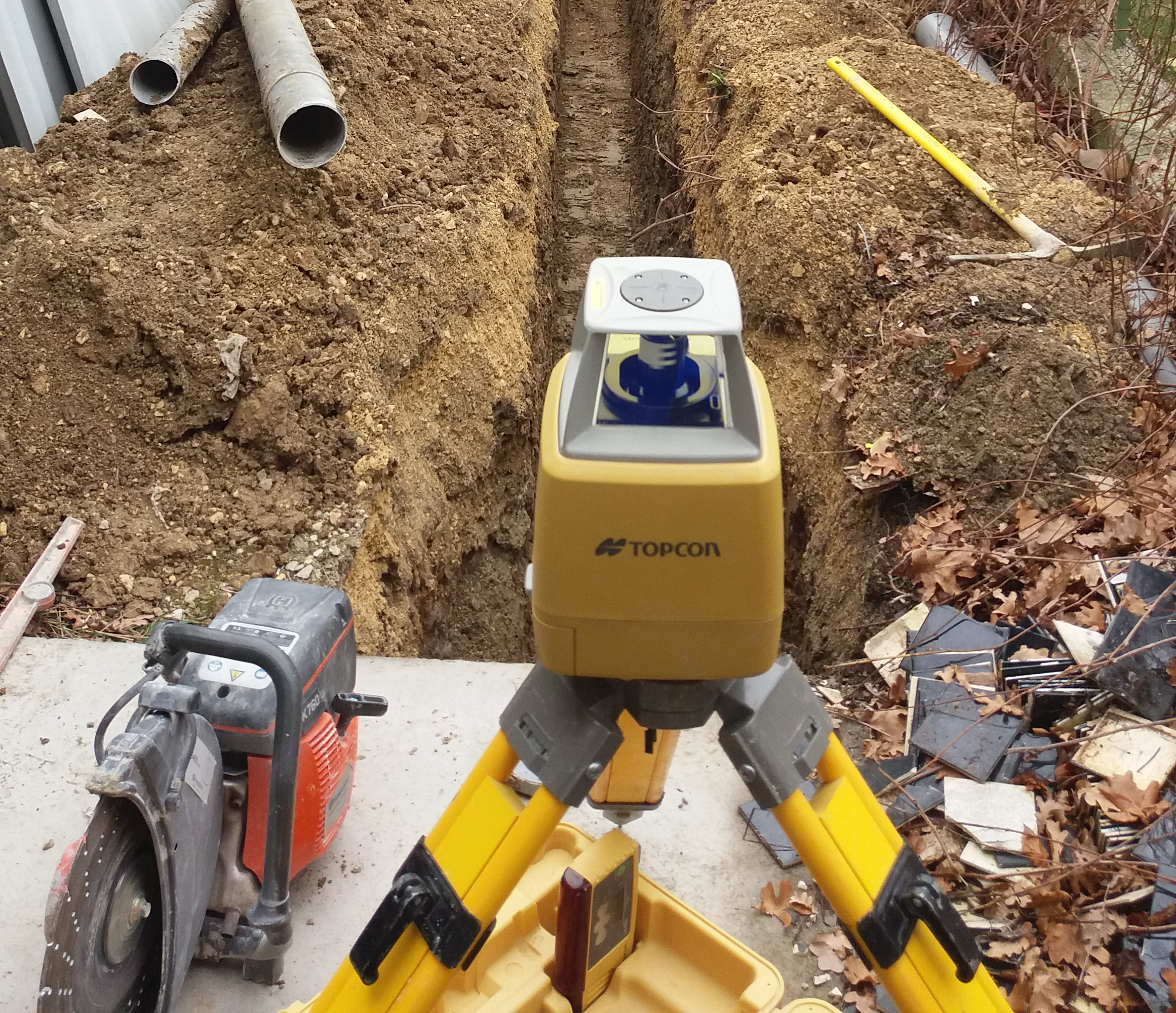 Laser pour raccordement assainissement GUILLAUME TP